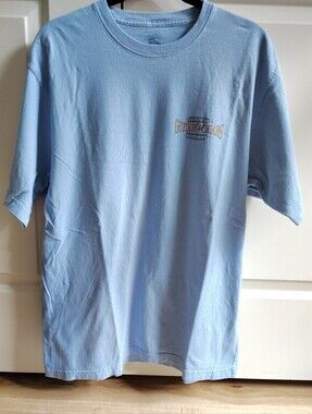 Tommy Bahama Guitars And Cigars Light Blue Short Sleeve Tee Size L